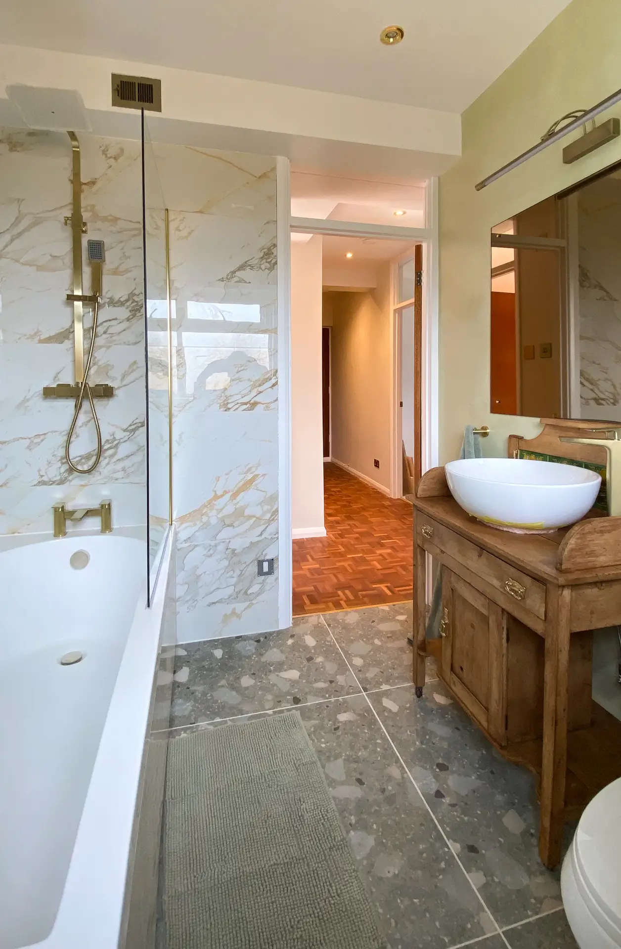 Marble bathroom