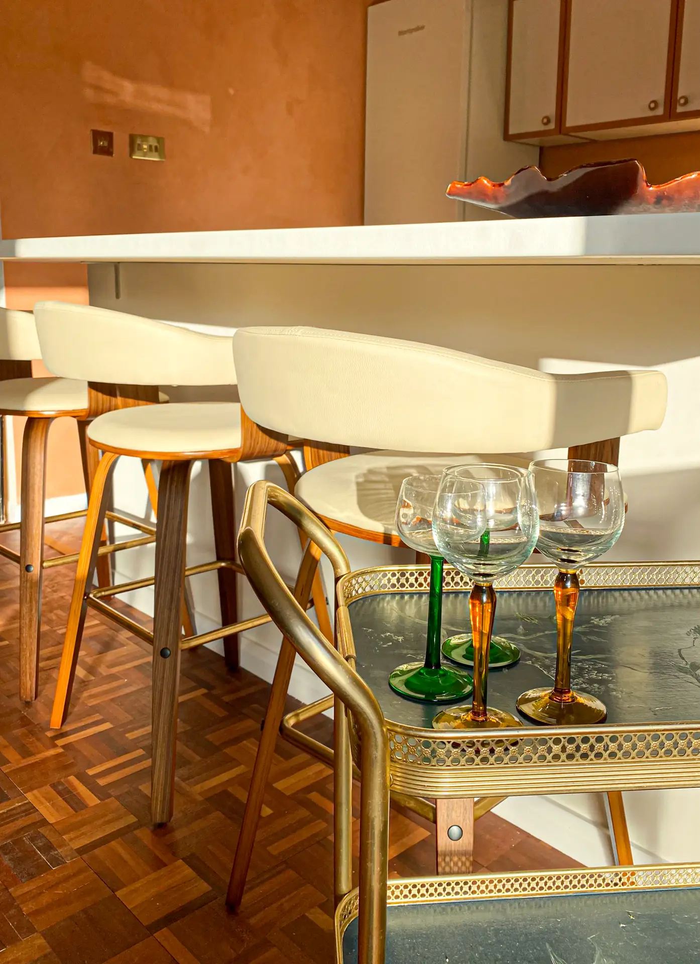 Drinks trolley detail